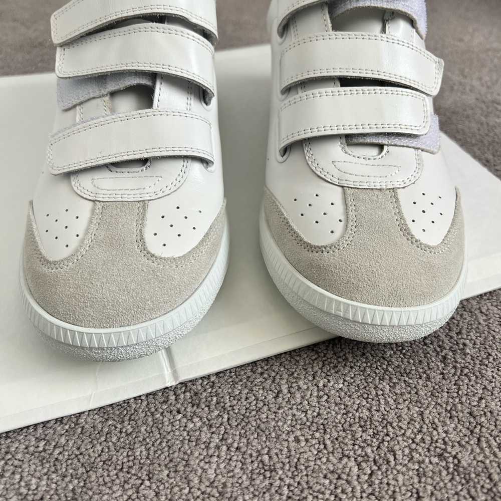 Isabel marant season classic BETH LEATHER SNEAKERS - Picture 4 of 15